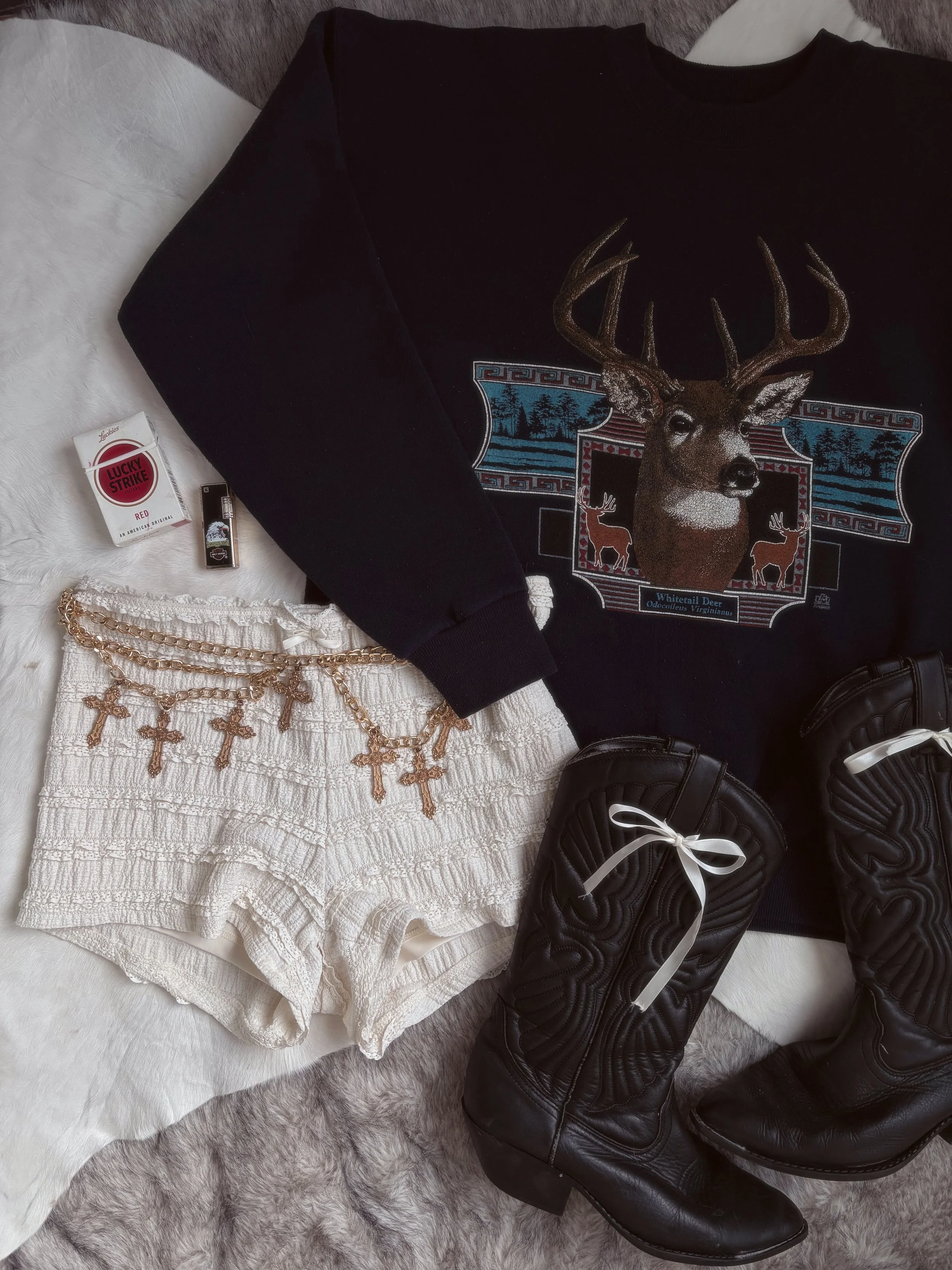 Vintage 90's Deer Crewneck