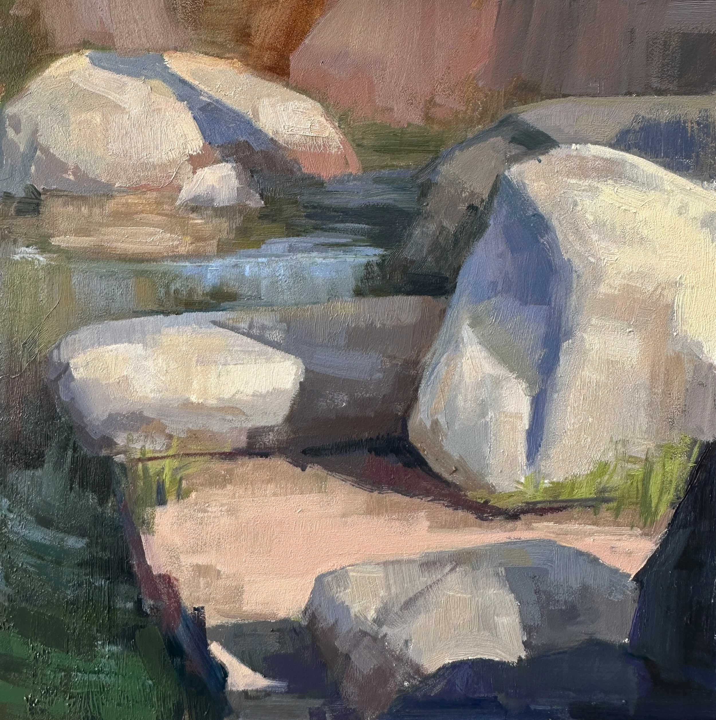 Hidden Stream oil painting by Michaela Yoro