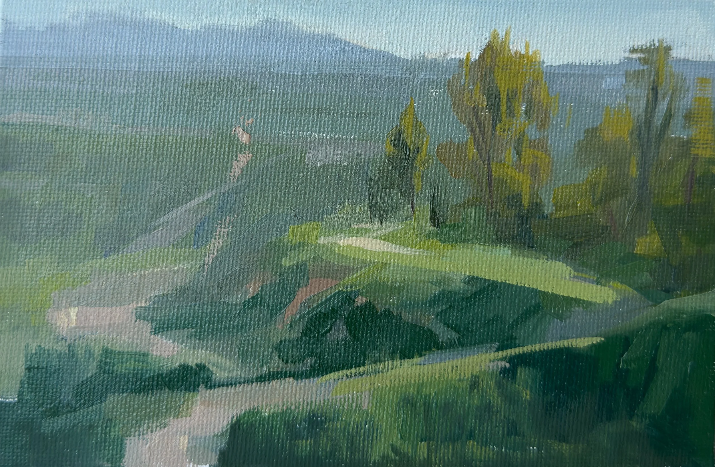 "Top of the World" Oil on canvas 5"x 7"
