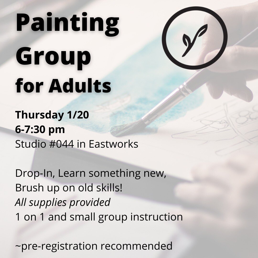 Our weekly evening Painting Group for Adults is such a blast because you can drop in and we'll meet ya where your skill level is at! 

🎨Haven't picked up a paintbrush since you were a kid? 
🎨Need a refresher on color theory?
🎨Want Some helping com