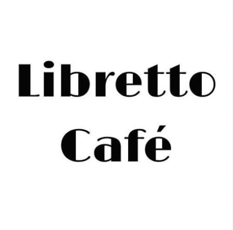 Text reading 'Libretto Café' on a white background in black font.