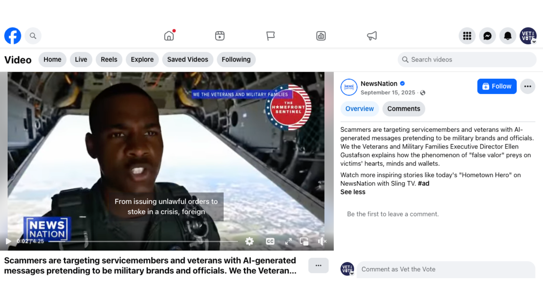 We the Veterans and Military Families Featured on NewsNation