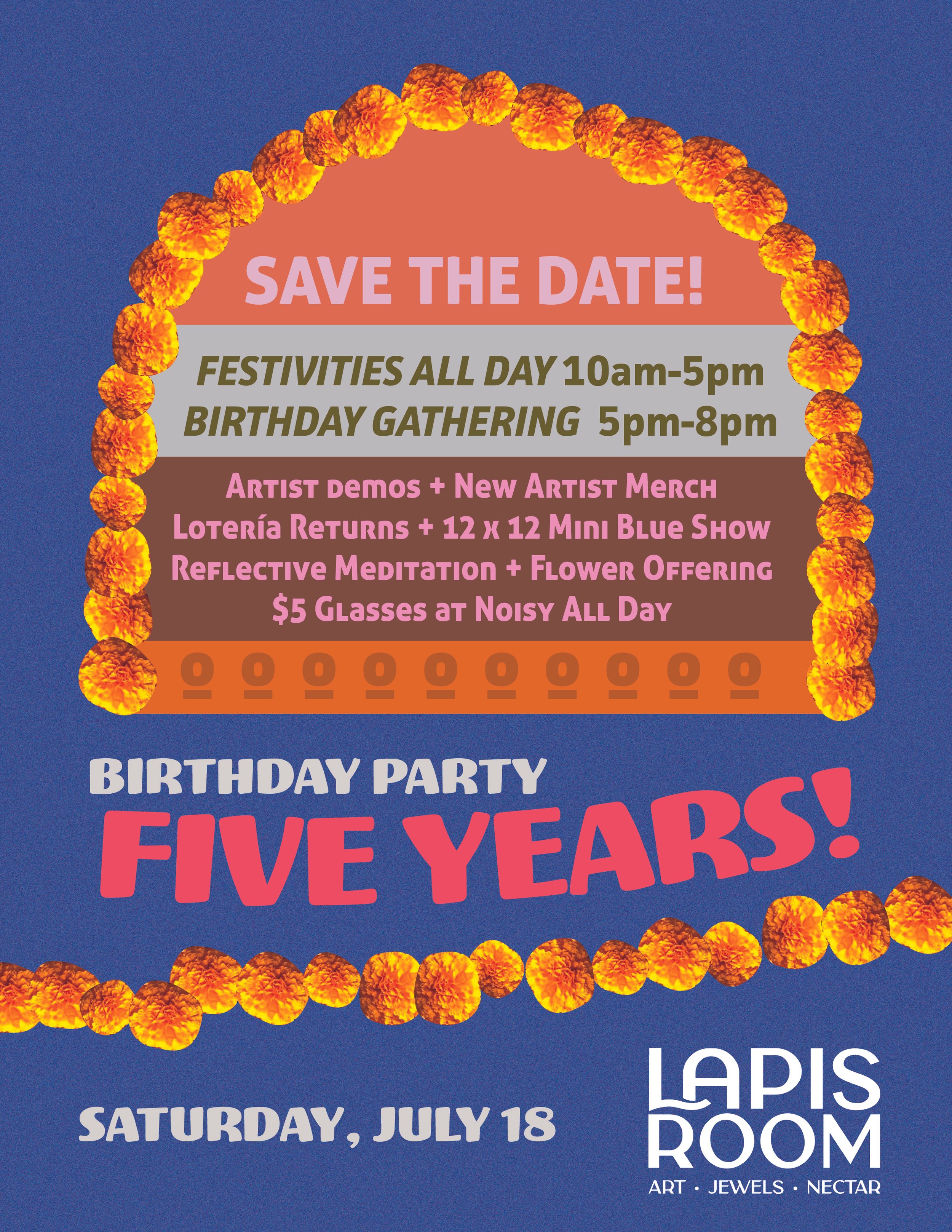 Lapis Room Turns FIVE!