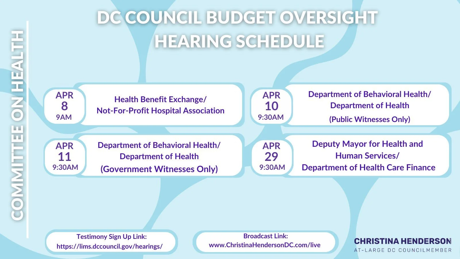 [April 10 2024] DCPCA Budget Oversight Testimony for DC Health