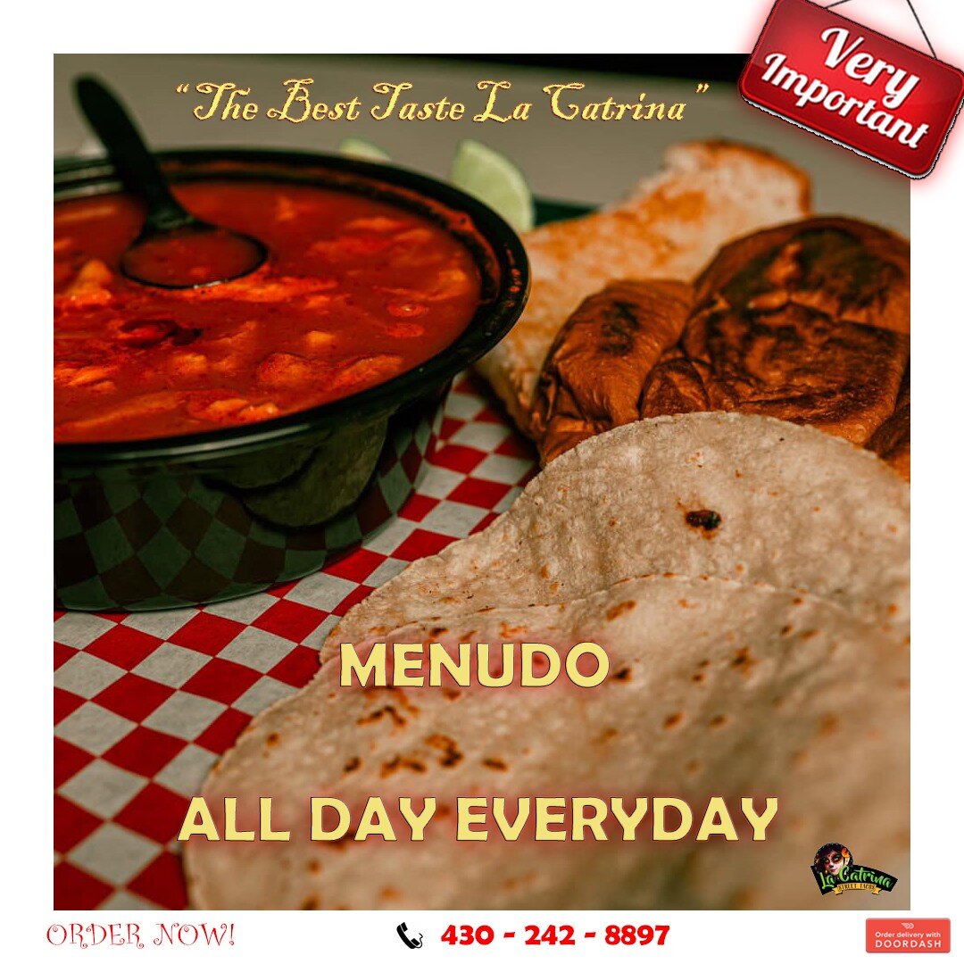 We will have menudo EVERYDAY !
Tendremos menudo TODOS LOS D&Iacute;AS!

😁