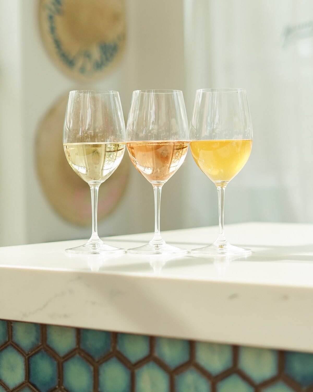 Enjoy a nice crisp wine on our Mermaid Bar patio this weekend. Our white wine, Ros&eacute;, and orange wine selection are a perfect pairing with this patio weather ☀️