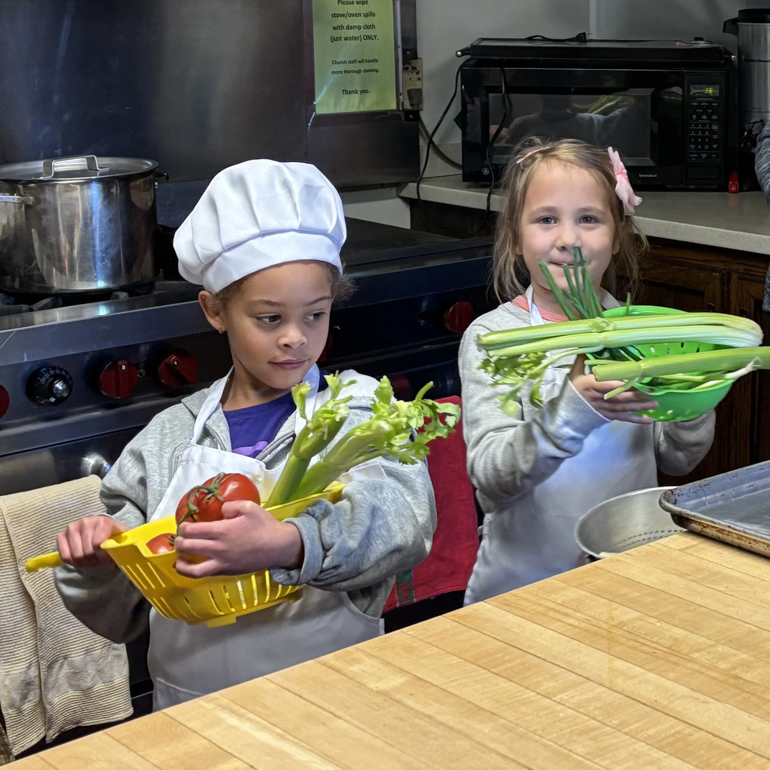 Kids learn about farm to table cooking at Farmer Jill's Kids Cooking Class