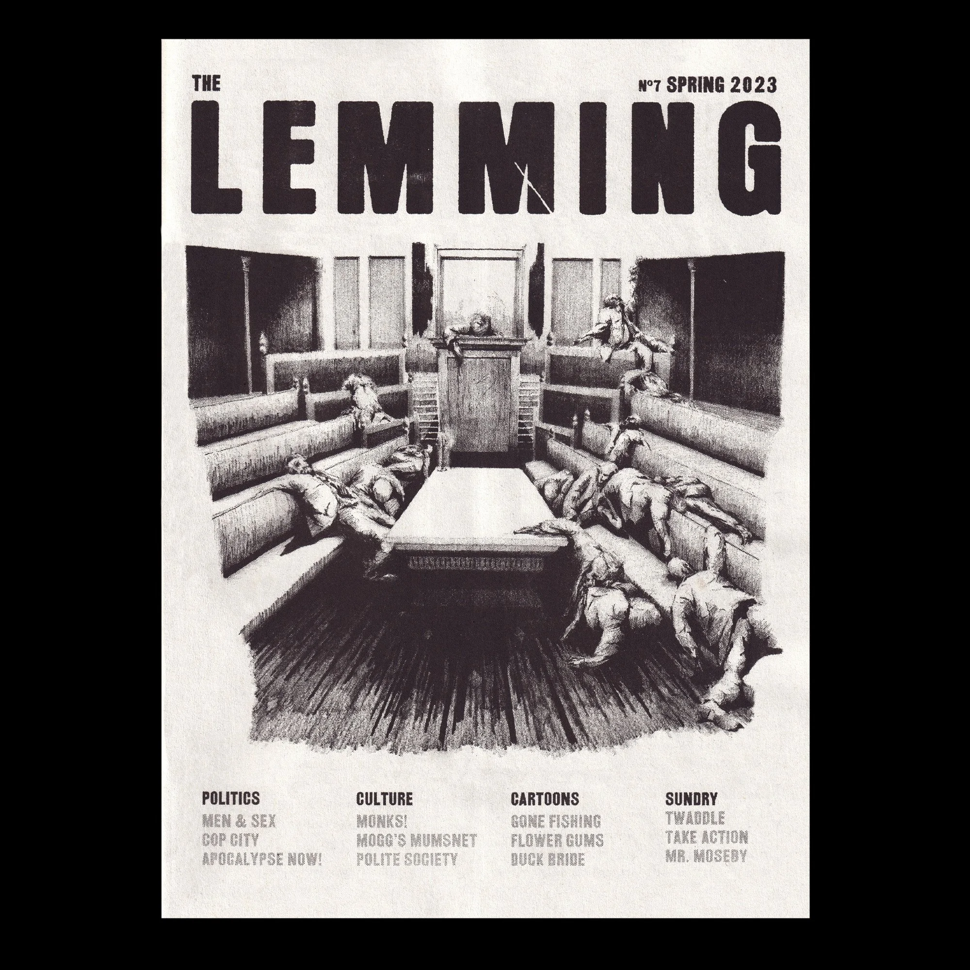 Issue No.7 Cover. Artwork by Ben Peel.