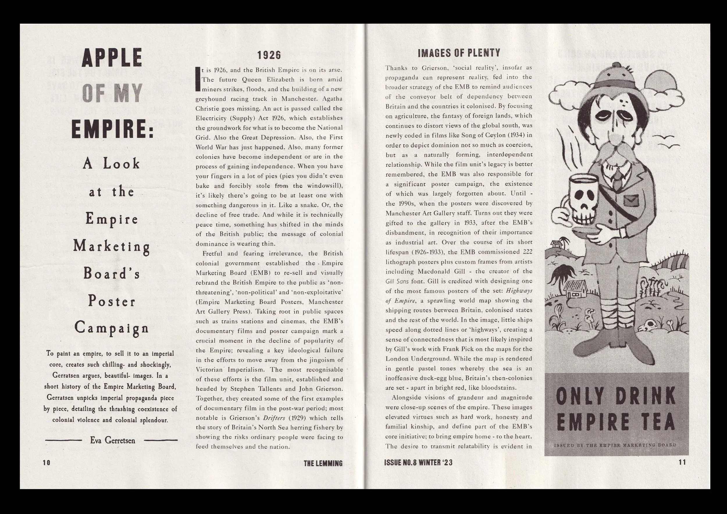 Apple of my Empire, Eva Gerretsen. Artwork by Gabriel Carr. 10-11