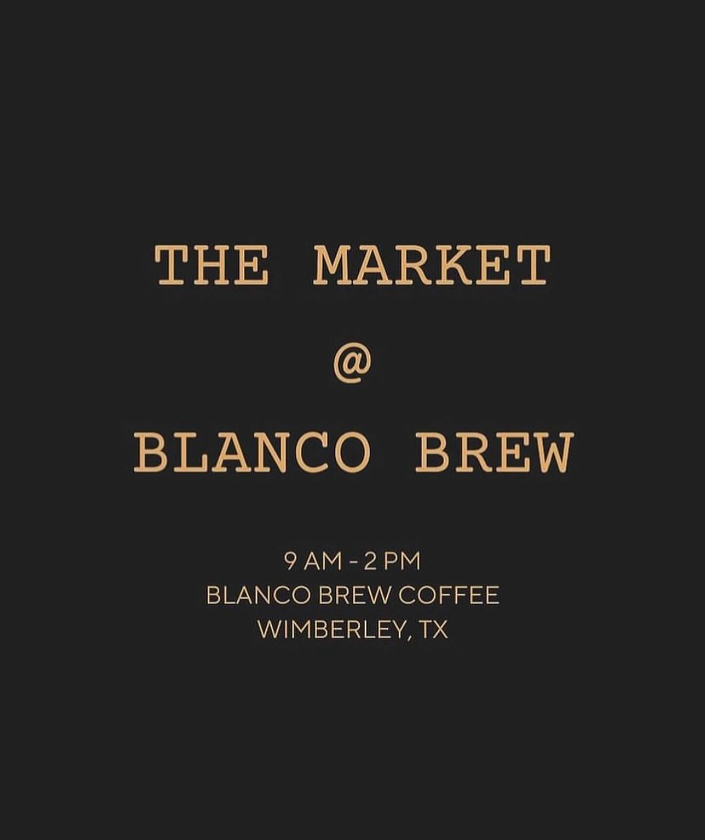 We re setup and ready to go for the market @blancobrew_tx 🙏🏽💚 See you soon!