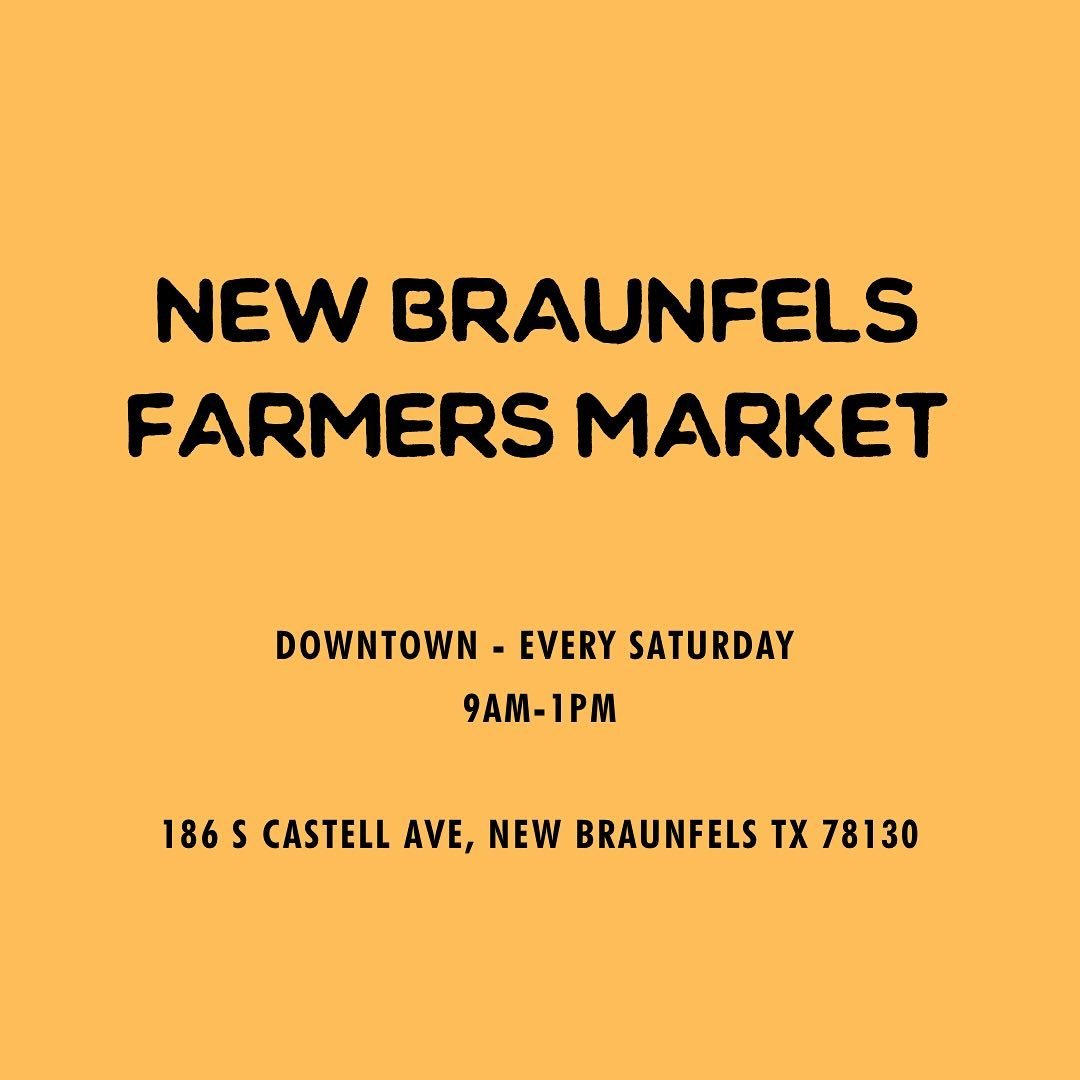 Good morning! It looks to be a beautiful day! We re on our way to @newbraunfelsfarmersmarket and hope to see you soon!