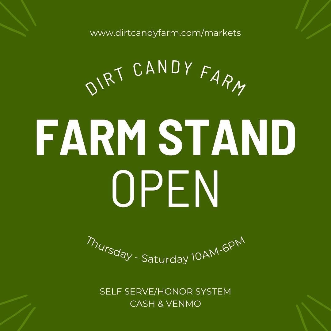 The farm stand is open Thursday-Saturday 10 AM - 6 PM. Please park in the designated parking areas, and be prepared with exact change or to pay with venmo!

More info can be found through the link in our bio! If you have any questions send a message!