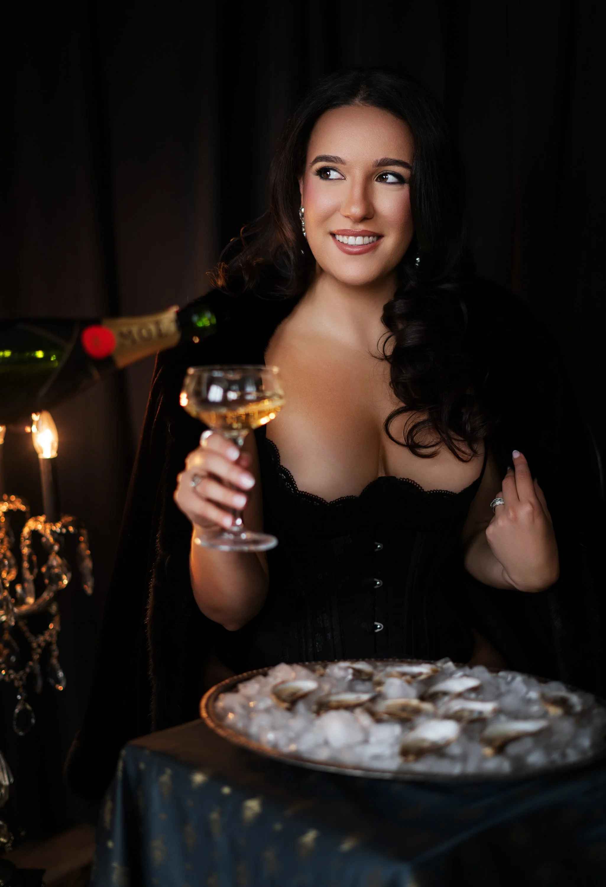 A Birthday Photo Shoot, But Make It Mafia Wife