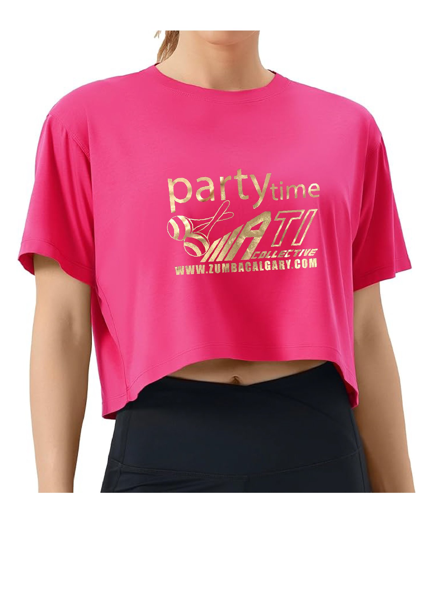 Party Time Crop Tee Pink.jpg