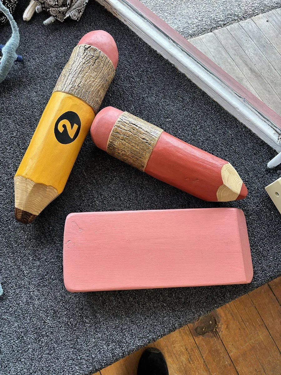 Paul Angiolillo wood sculptures