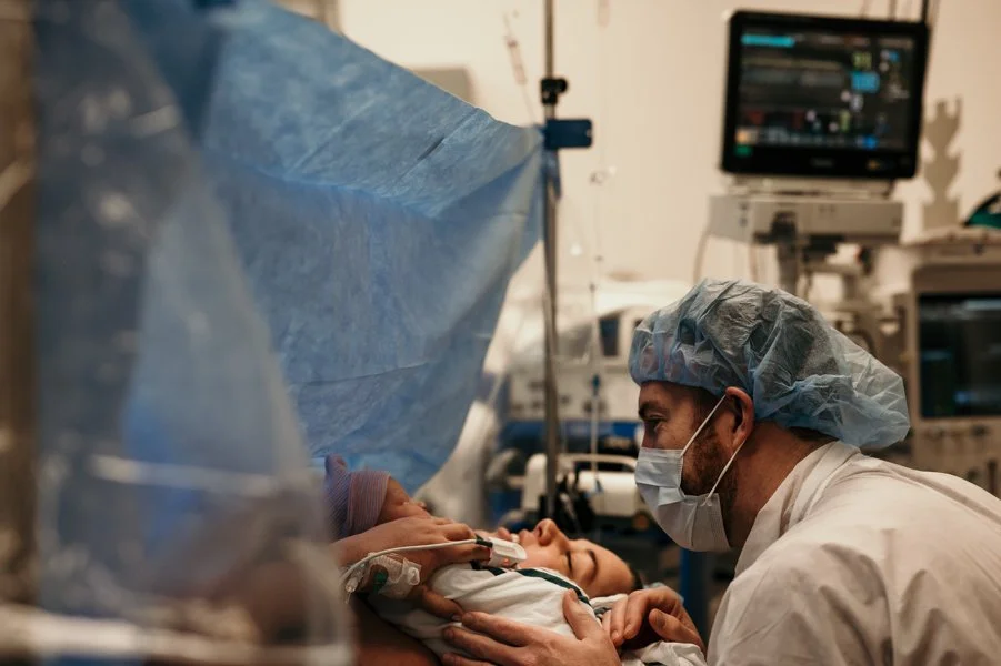 c section birth seattle area mama meeting baby