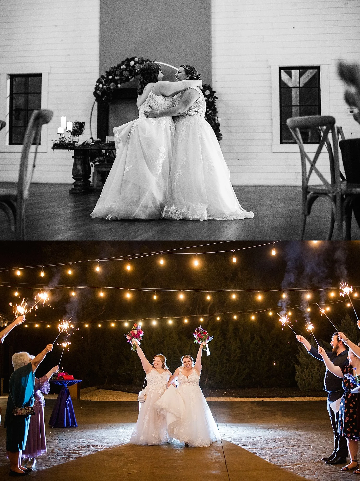 newlyweds share a private last dance before exit by Dripping Springs wedding photographer