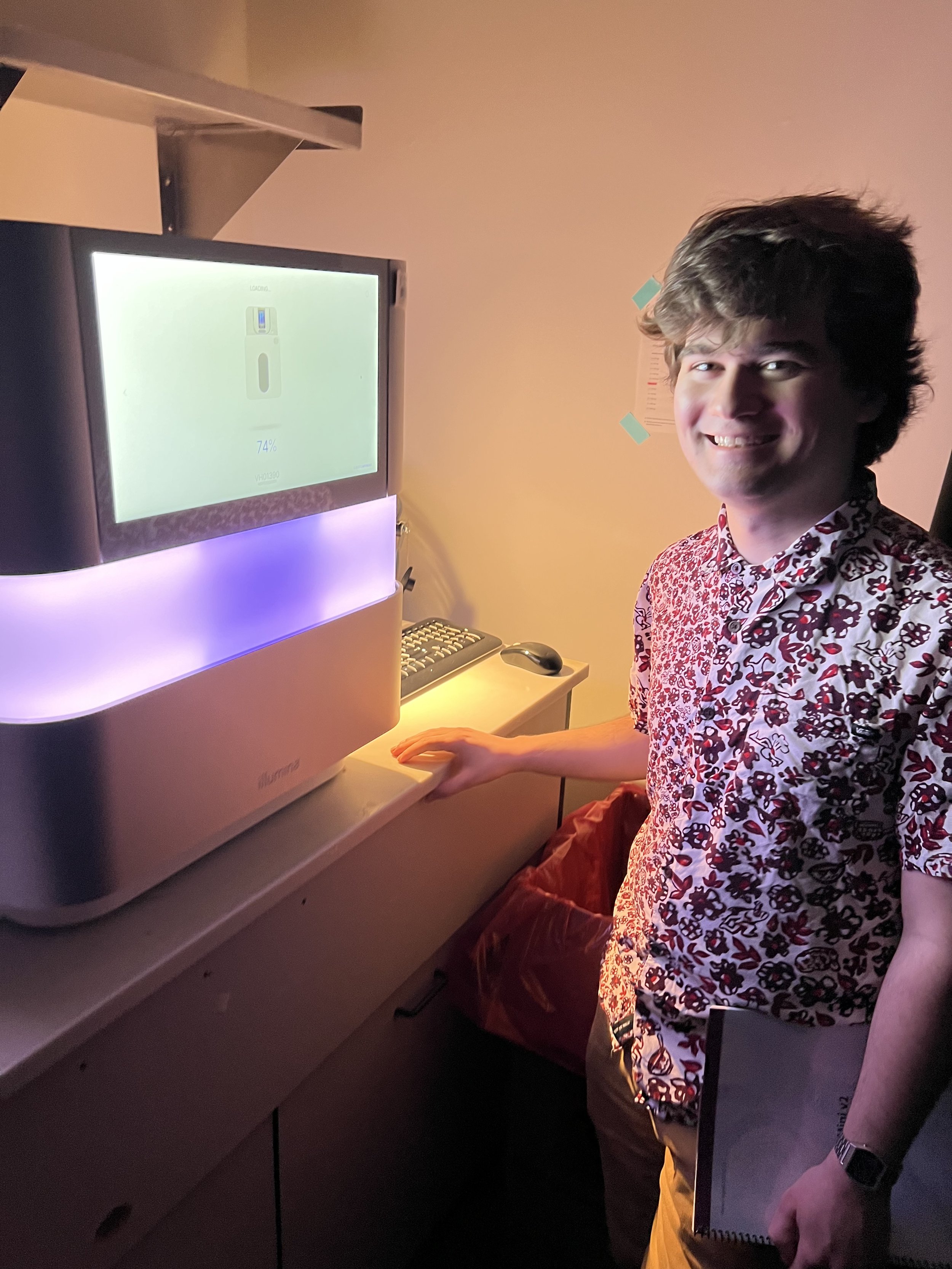 Mackenzie with the new sequencer/night club light system.