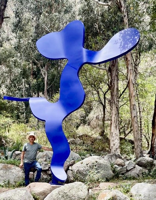 Angel catcher / 2024 / aprox 190x450cm / La Casitas de Niños de Arco Iris Urubamba