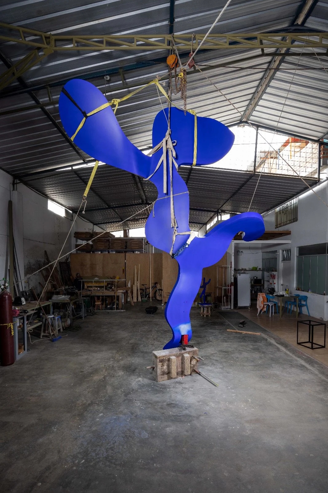Angel catcher / 2024 / aprox 190x450cm / workshop view