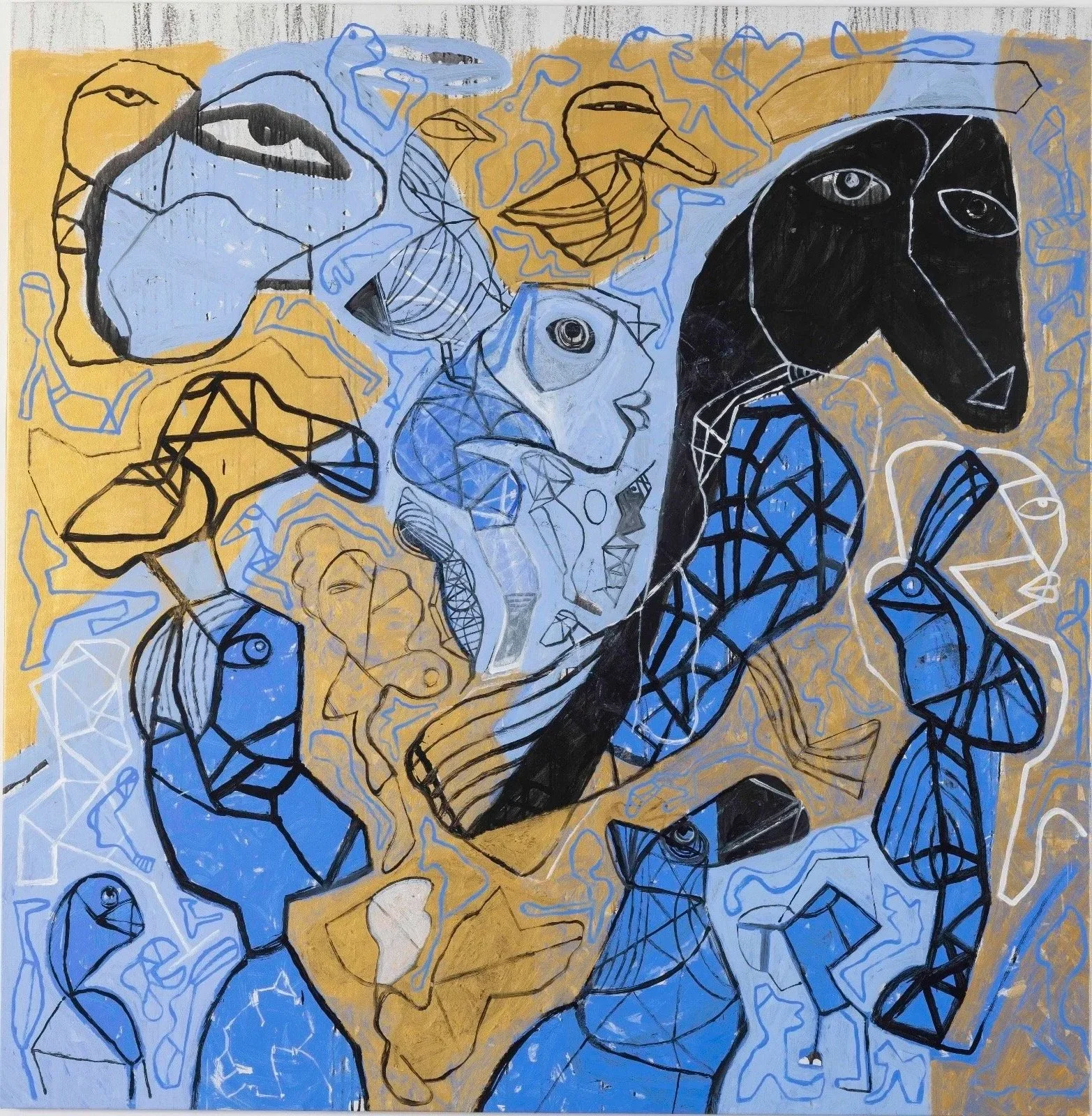 We are the toys of spirit / 2025 /200x200cm