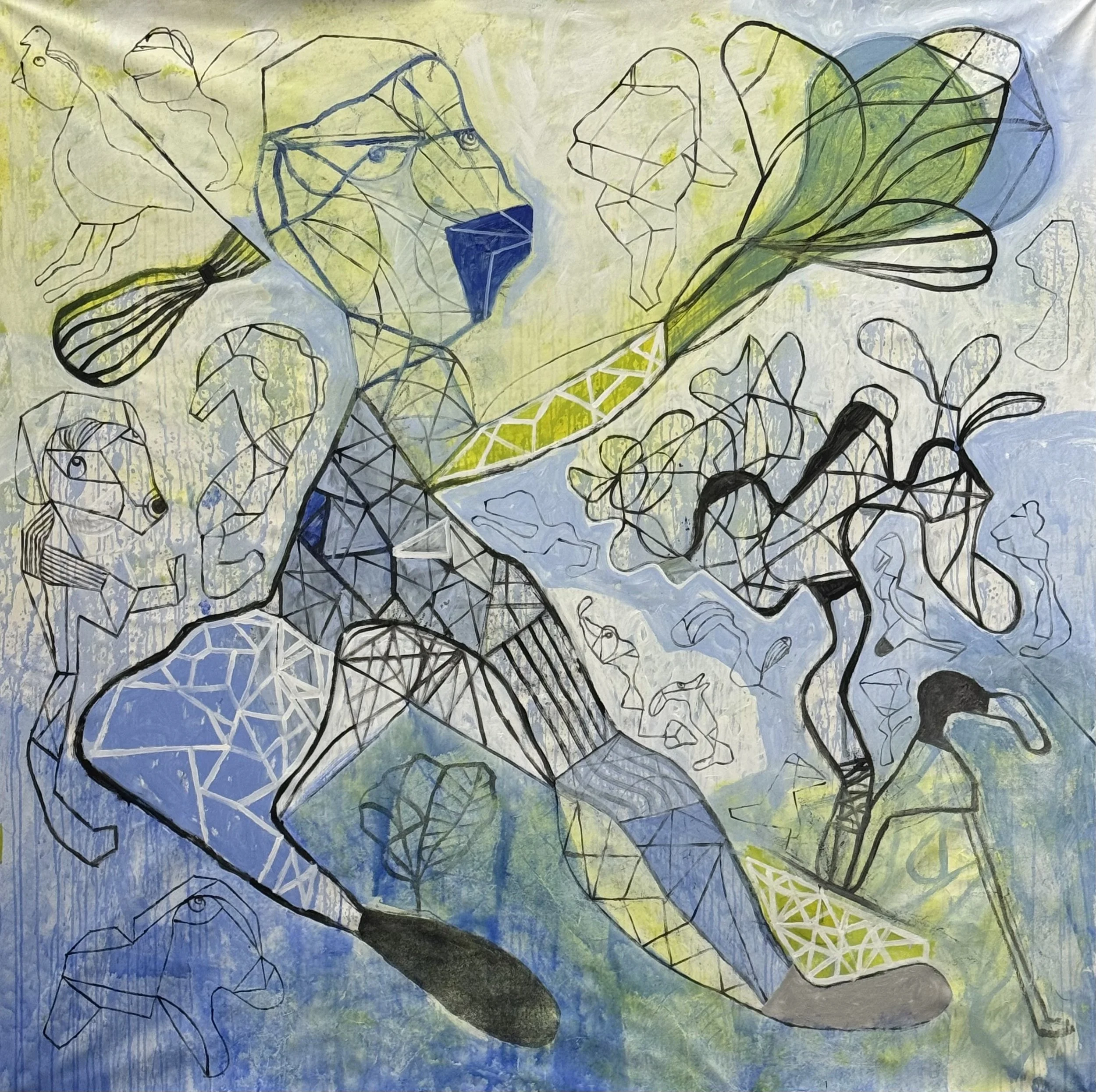 And then we turn into a flower / 2025 / 200x200cm