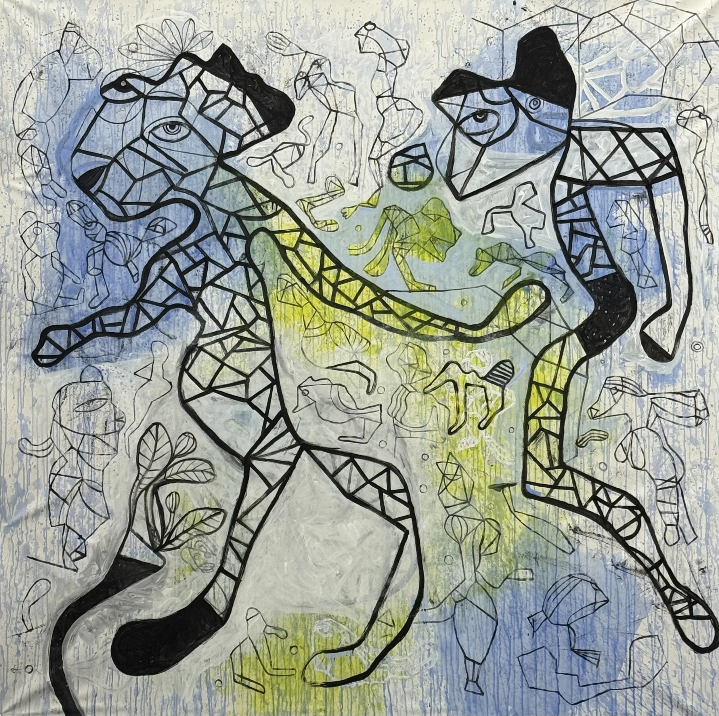 Keeper of playfulness / 2025 /200x200cm