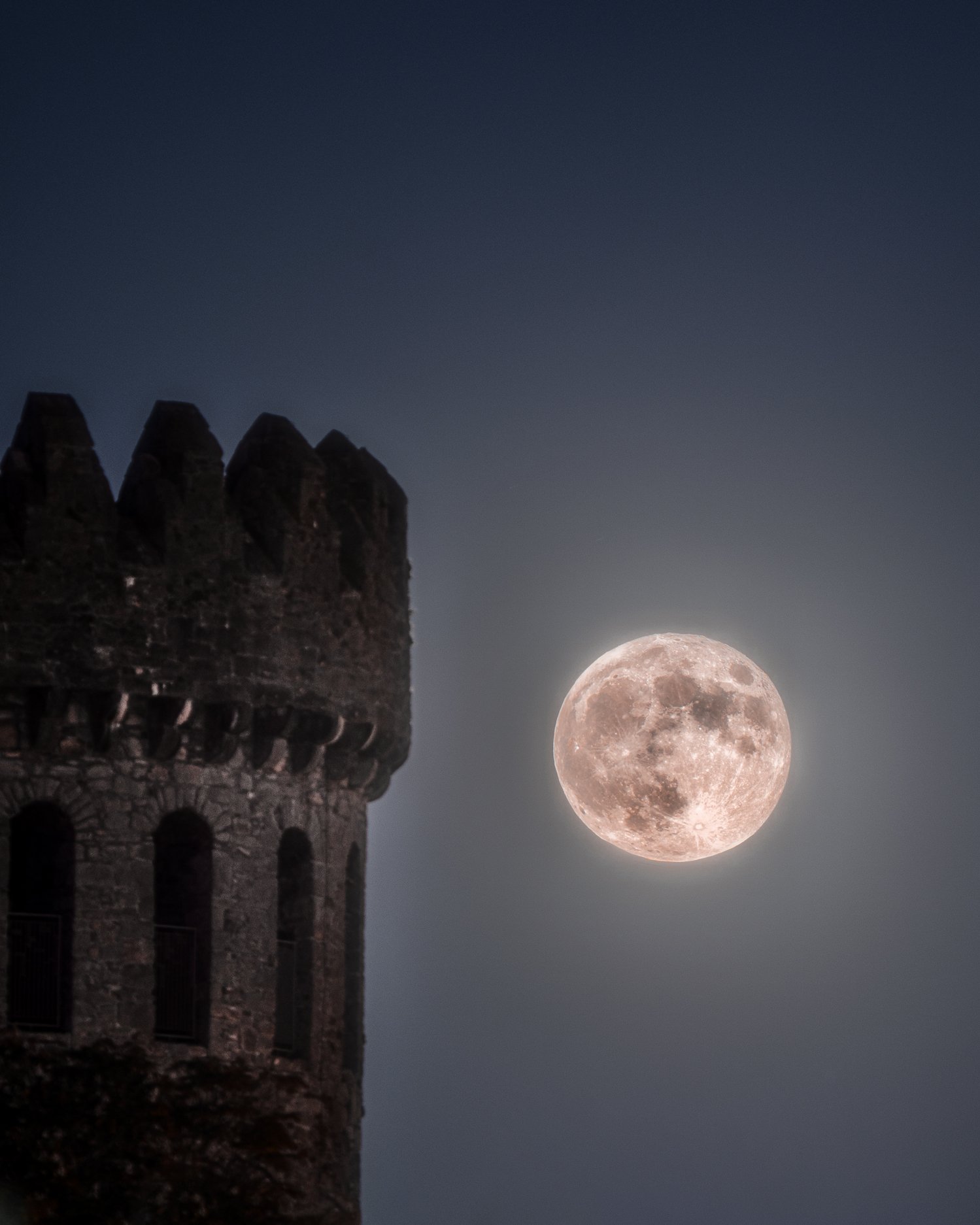 Moon at Nenagh Castle