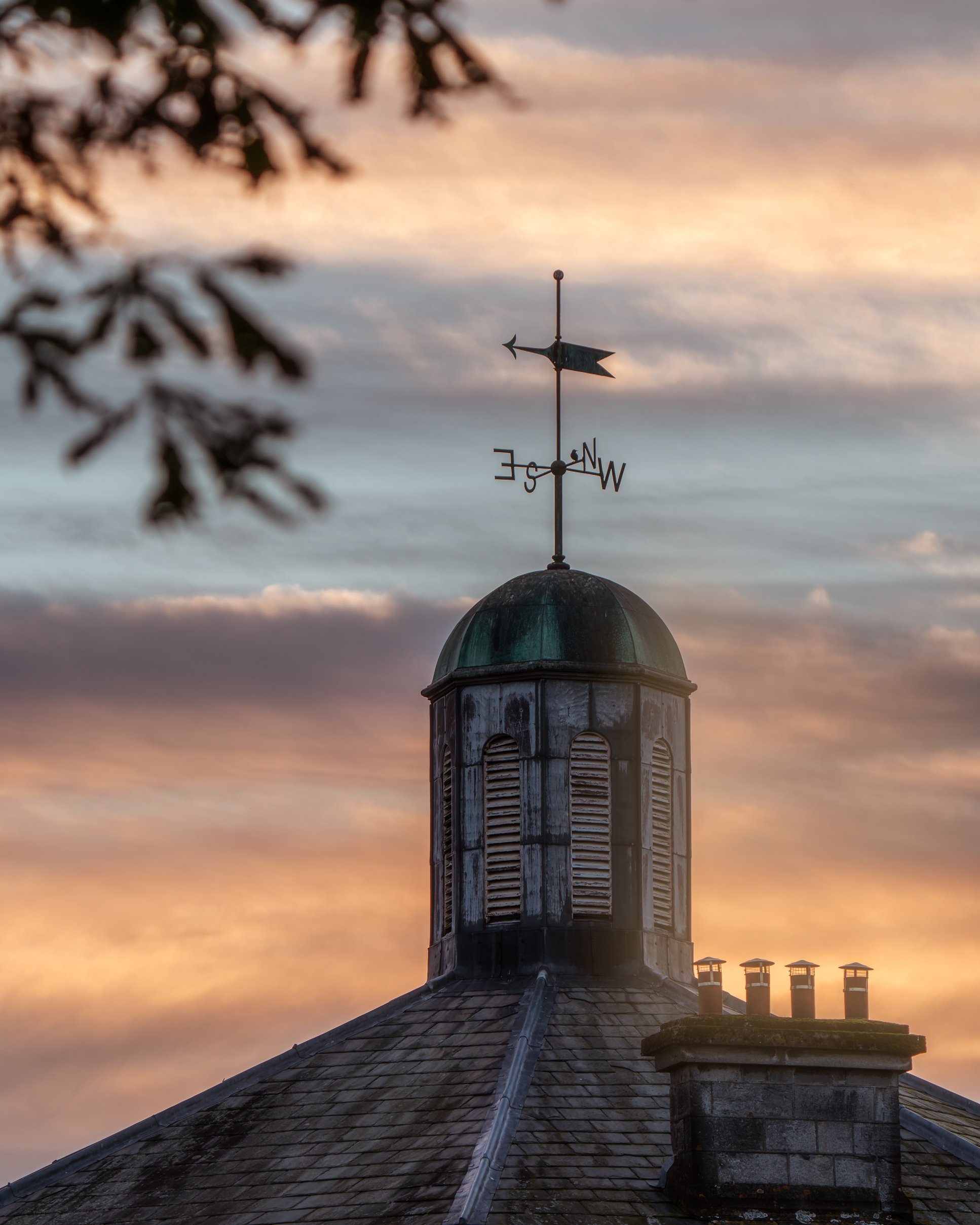 Sunset at top of Governors House, Nenagh