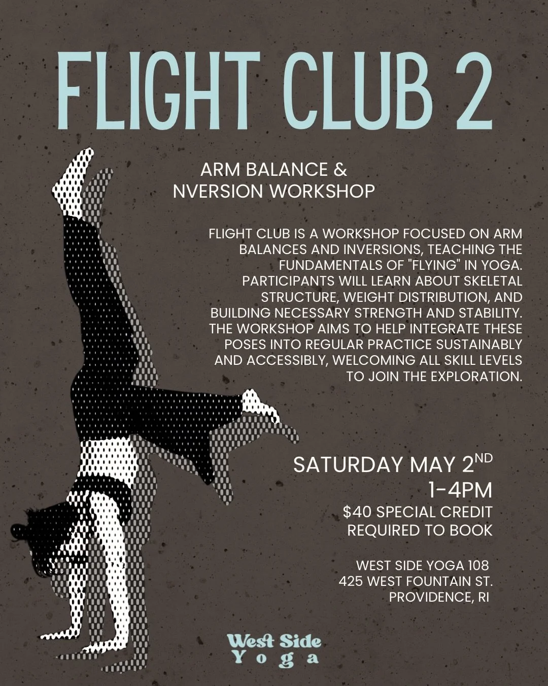 Due to the overwhelming response to Maria&rsquo;s Flight Club &mdash; let&rsquo;s take off for another with Flight Club 2!!! Saturday May 2nd 1-4pm at West Side Yoga 108 🛫 secure your spot now on the app or website @mariaaalfonsinaaa