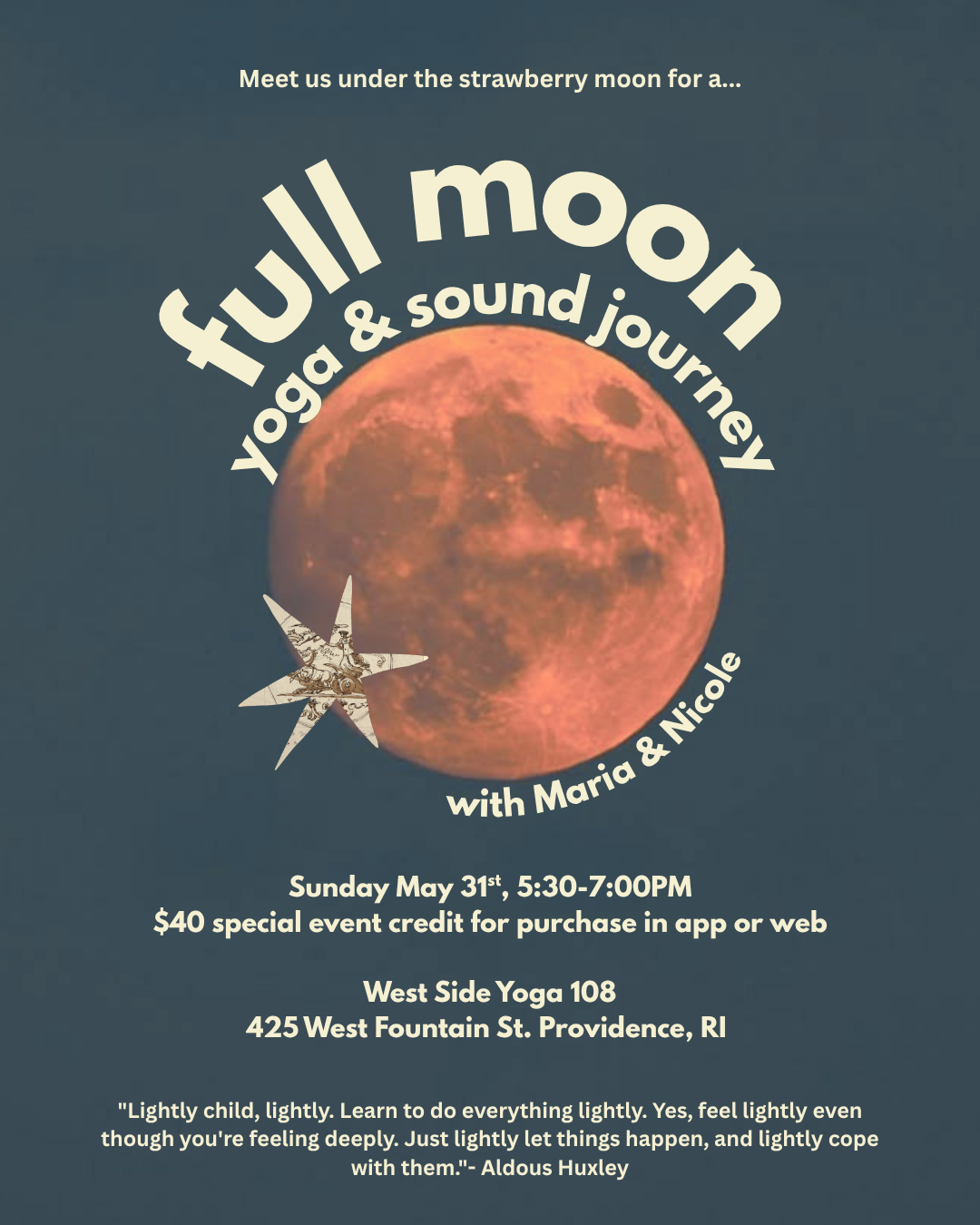 Full Moon Yoga &amp; Sound Journey with Maria and Nicole