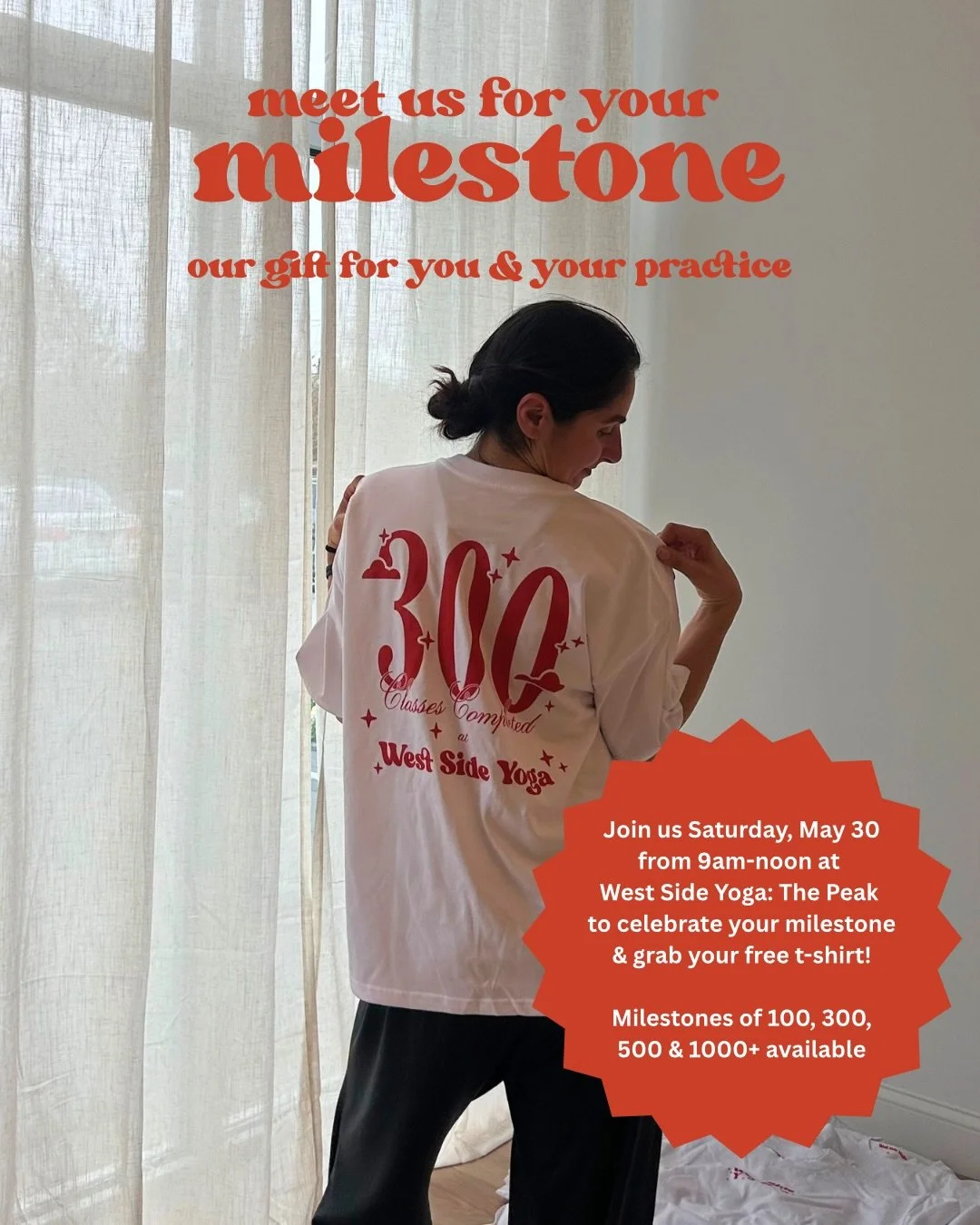 Saturday, May 30 we&rsquo;re celebrating the community that makes our spaces so special 🧡 Join us for a morning of connection &amp; giving back with our Milestone Day &amp; Neighborhood Clean Up on the West Side. From 9am to noon at The Peak, we&rsq
