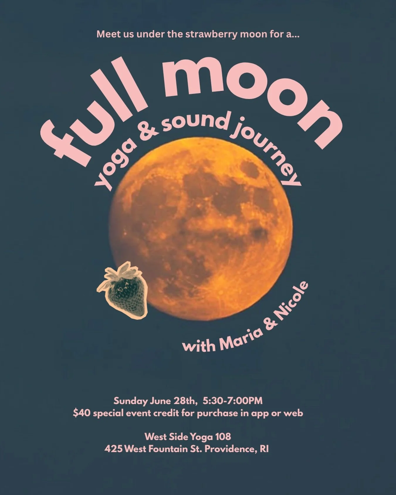 This has been highly requested &amp; we&rsquo;re happy to have Maria &amp; Nicole join us again for a Full Moon Yoga &amp; Sound Journey on Sunday, June 28th, from 5:30-7:00 p.m. Enjoy a gentle flow with Maria, followed by an Alchemia Sound session w