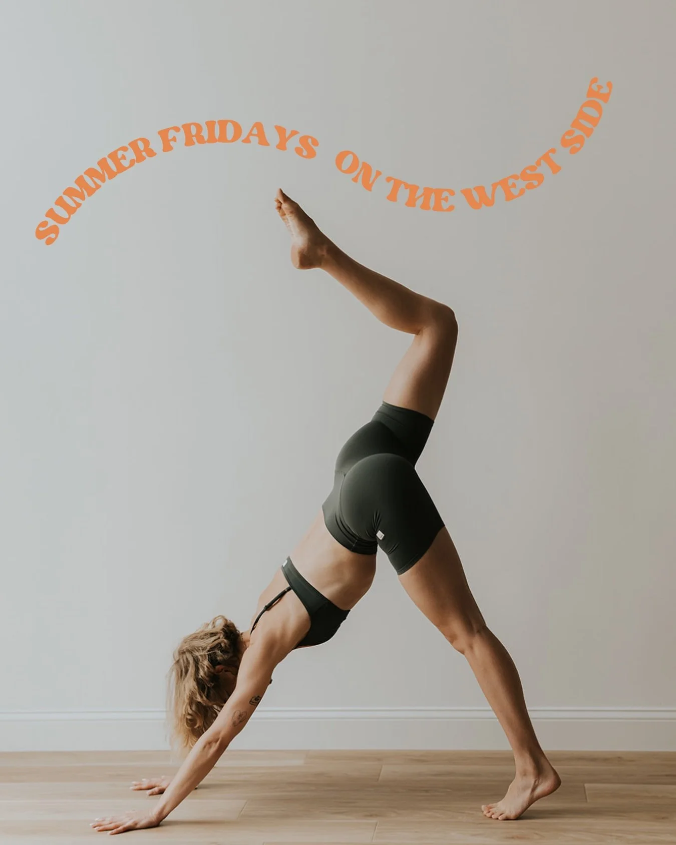 Cool for the summer &amp; a highly requested slot 😏 Friday 3:30 Heated Power Vinyasa with Olivia @livitheyogi here until Labor Day &mdash; see you there.
