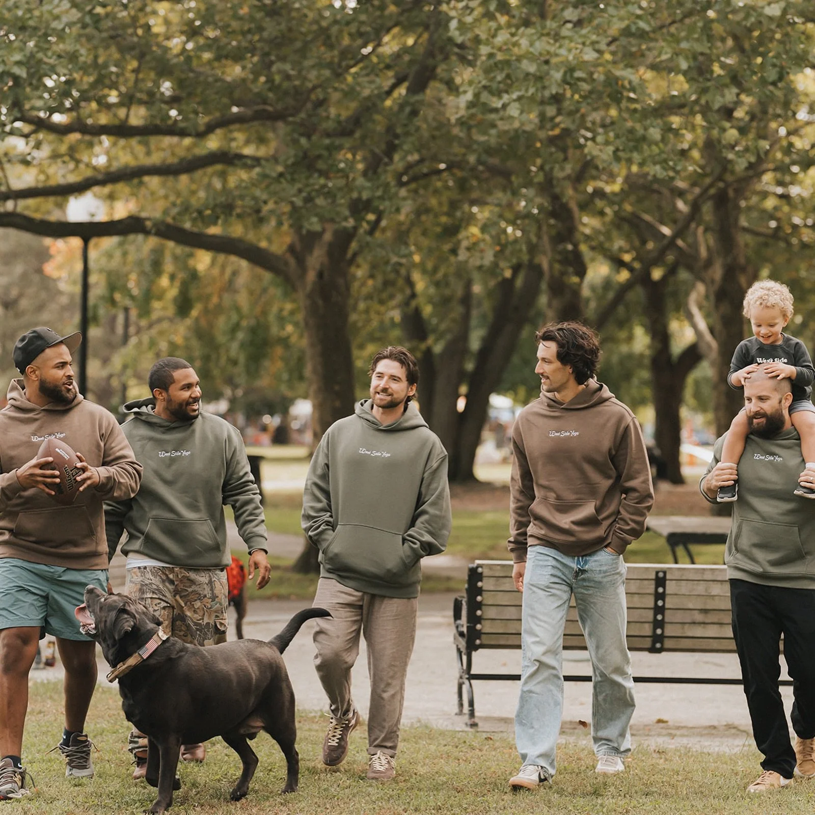Sunday football meets the West Side 🏈 We had a few friends in mind for this merch drop, and we think they modeled it perfectly. Meet the West Side Corner Hoodie. Cozy, effortlessly cool, and finished with front embroidery for a special touch. Perfec