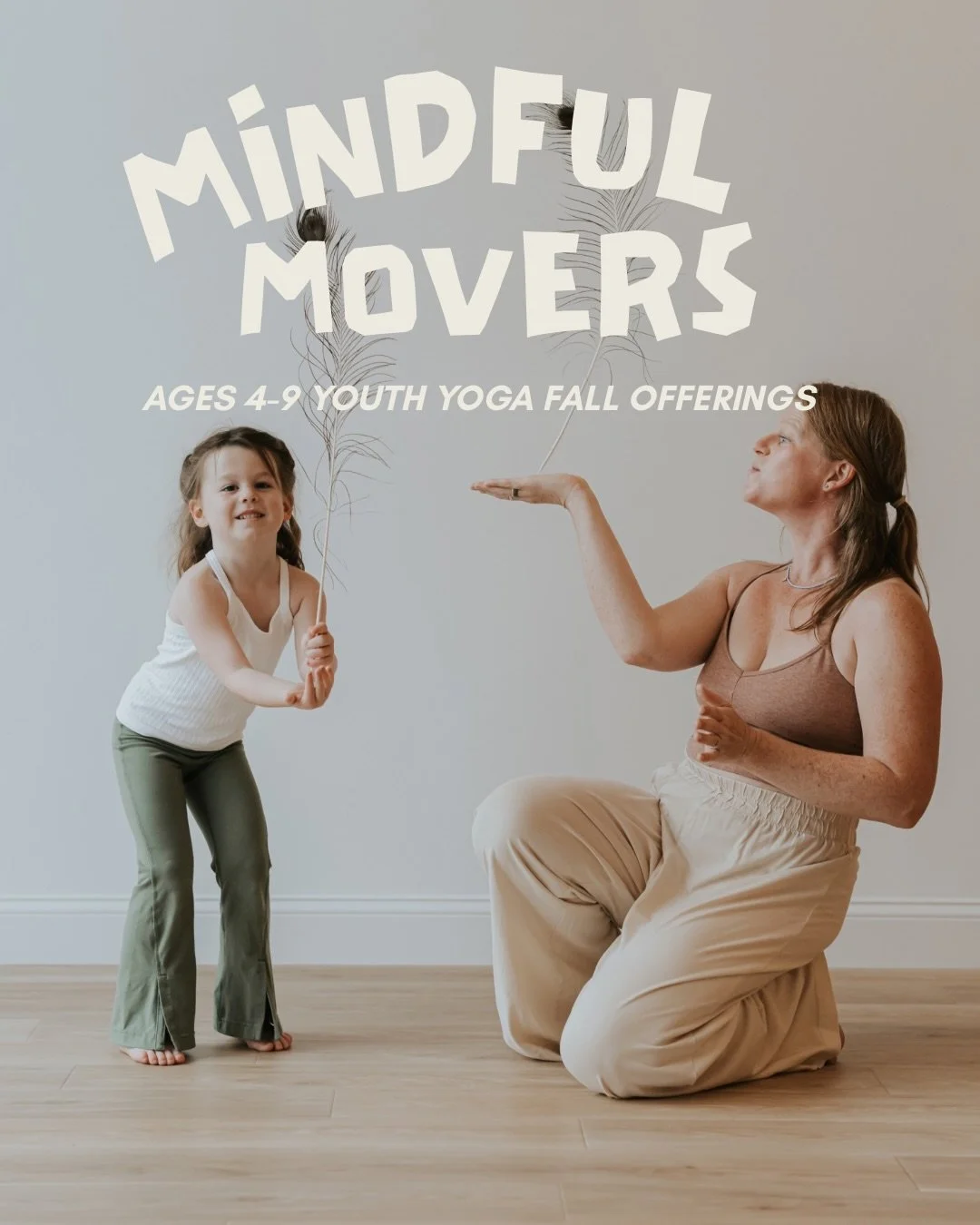 WSY 💗 MINDFUL MOVERS! @mindfulmovers_pvd 
Our friends ages 4-9 can now join Bonnie weekly on Mondays at 3:45pm for Mindful Movers. Swipe for some special Grown Up &amp; Me classes (Halloween! Costumes encouraged 👻) and our November dates.