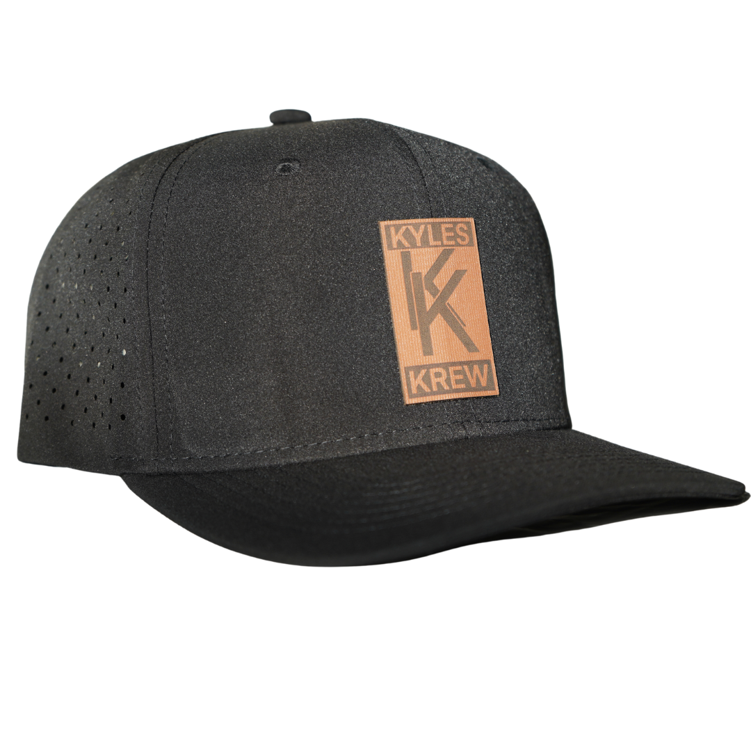 Black Leather KK Hat