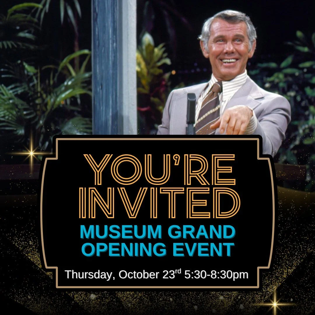 You&rsquo;re invited to the Grand Reopening of the Museum of Broadcast Communications! BUY TICKETS HERE: https://bit.ly/mbc-grand-opening 

Join us on October 23rd&mdash;to celebrate Johnny Carson&rsquo;s 100th birthday&mdash;for an unforgettable eve