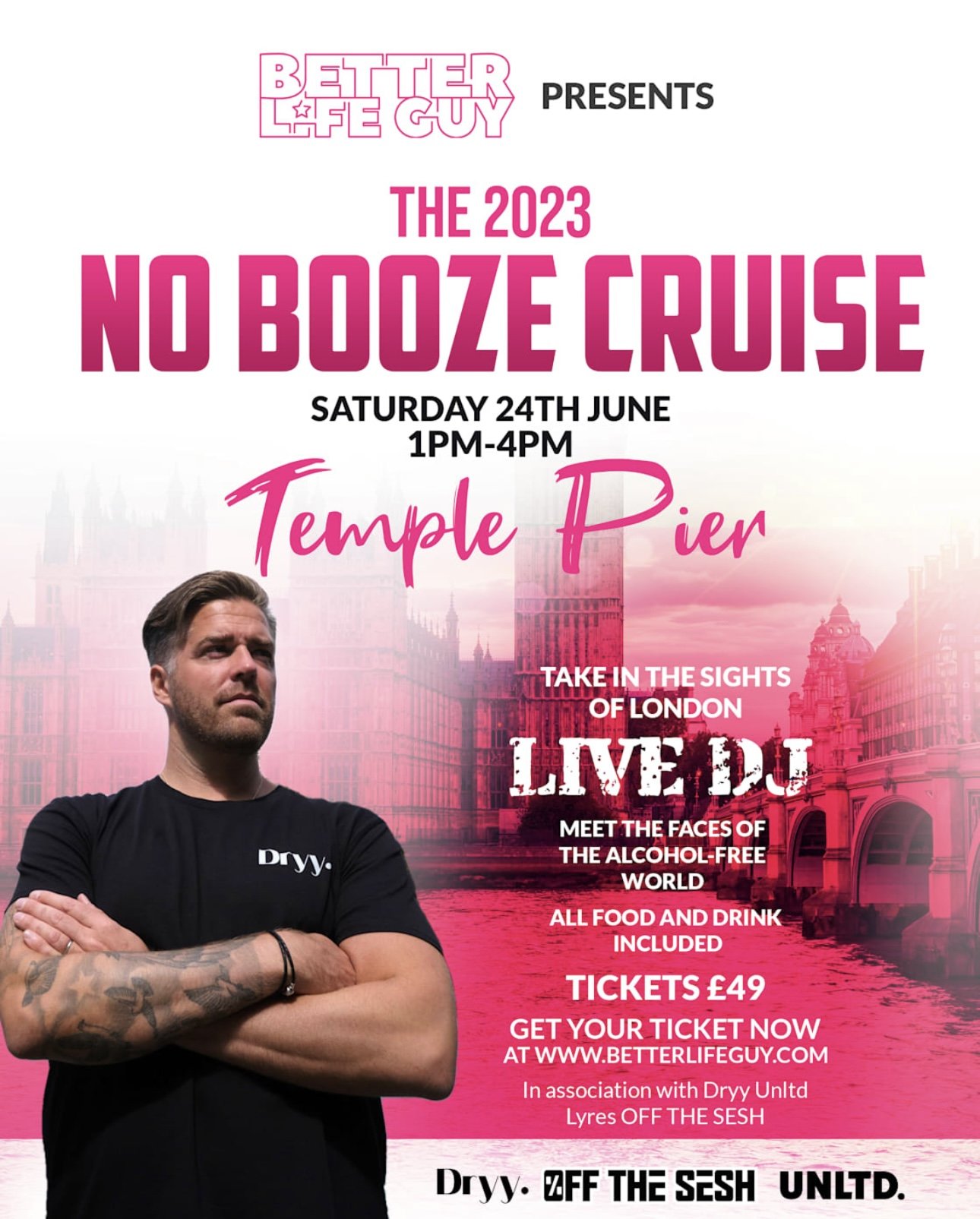 no booze cruise london
