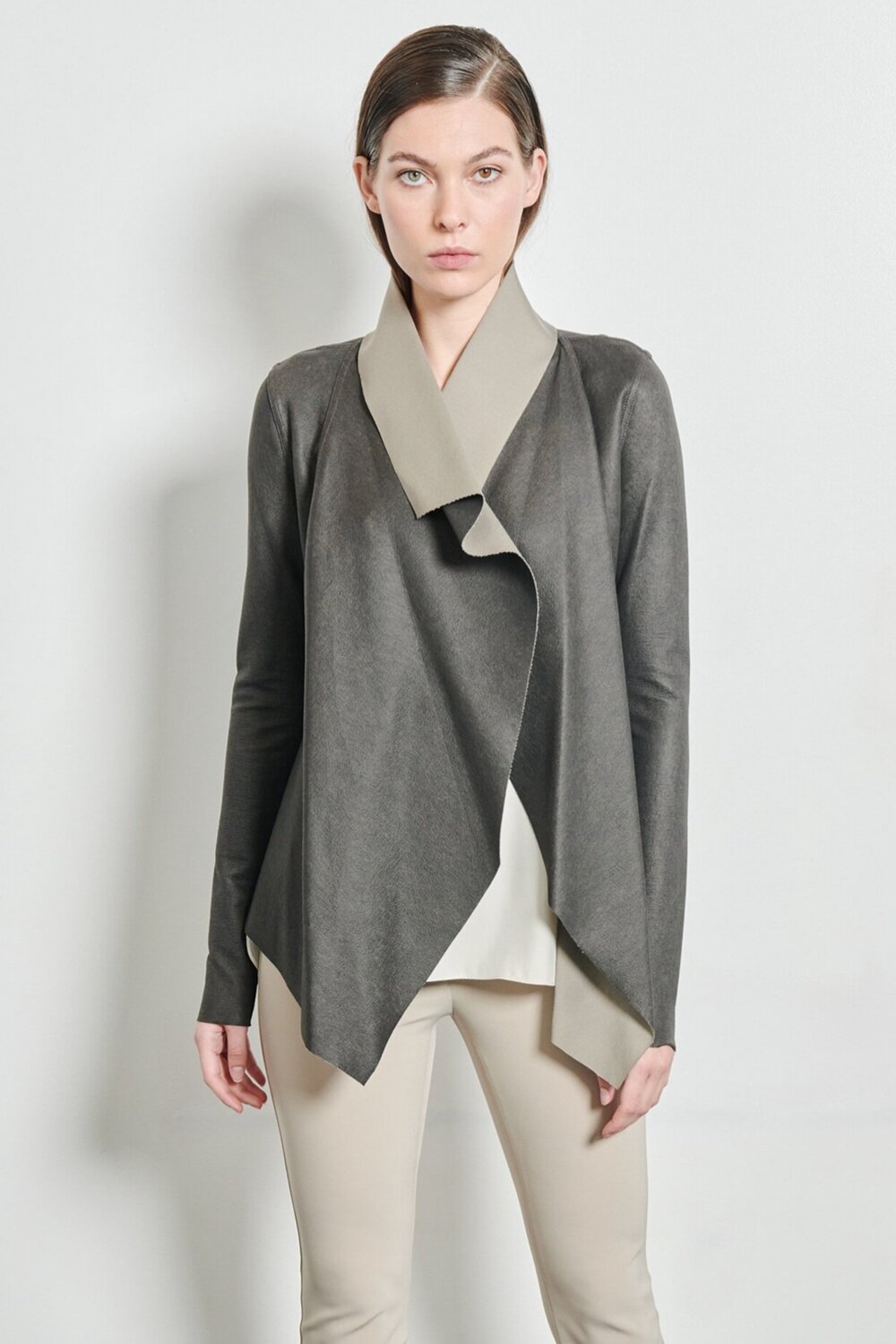 Reversible Drape Jacket — KZ_K STUDIO | Modernist Womenswear Designer
