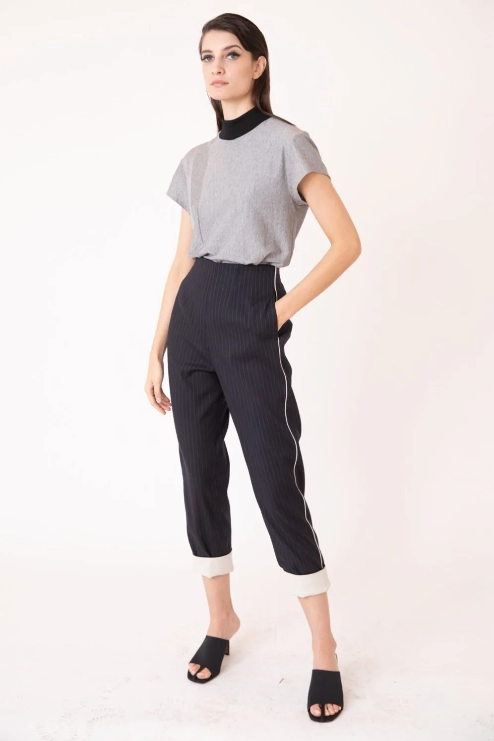 ARCHIVES DARTED PANT W/ CUFF