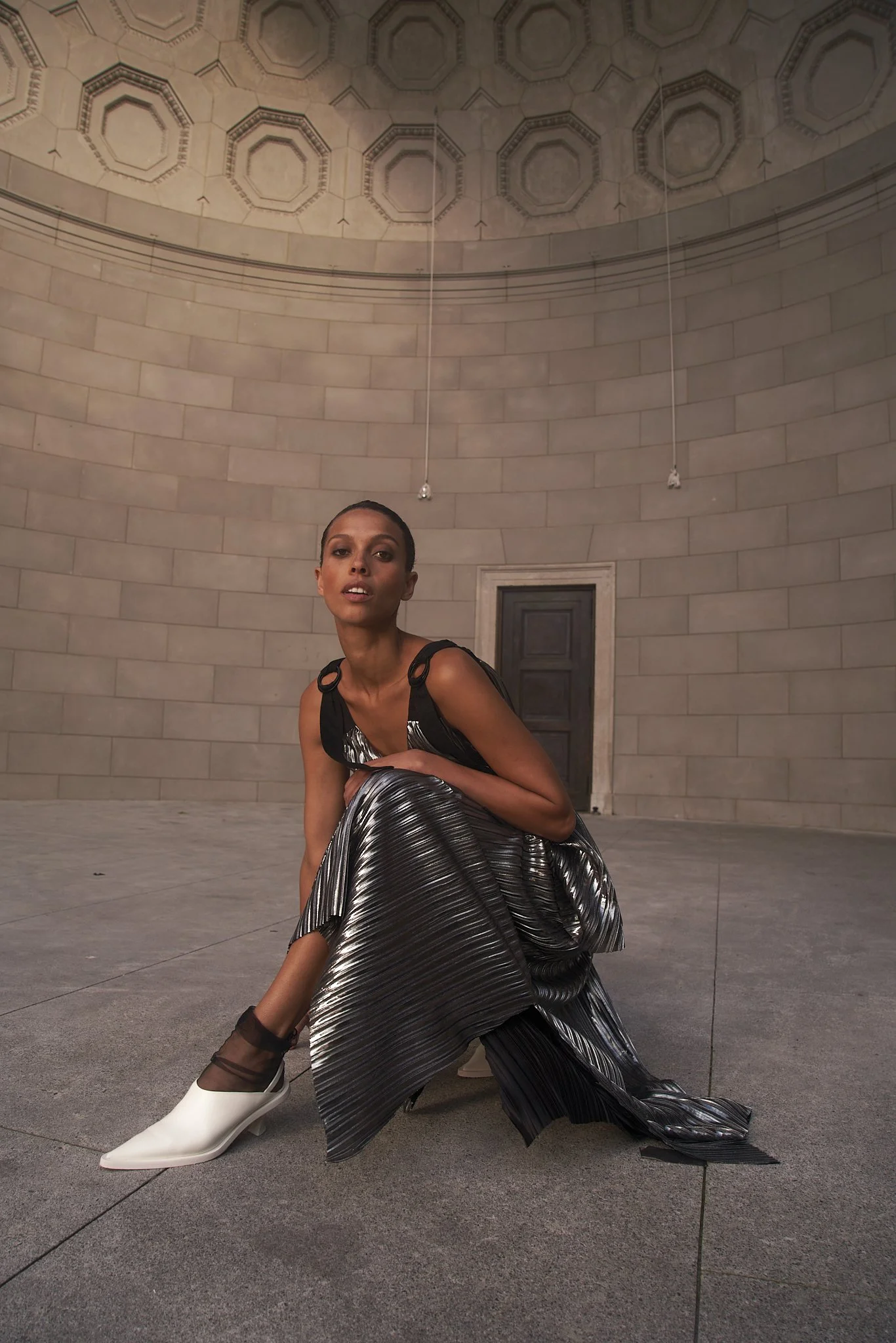 PIRELLI PLEAT DRESS