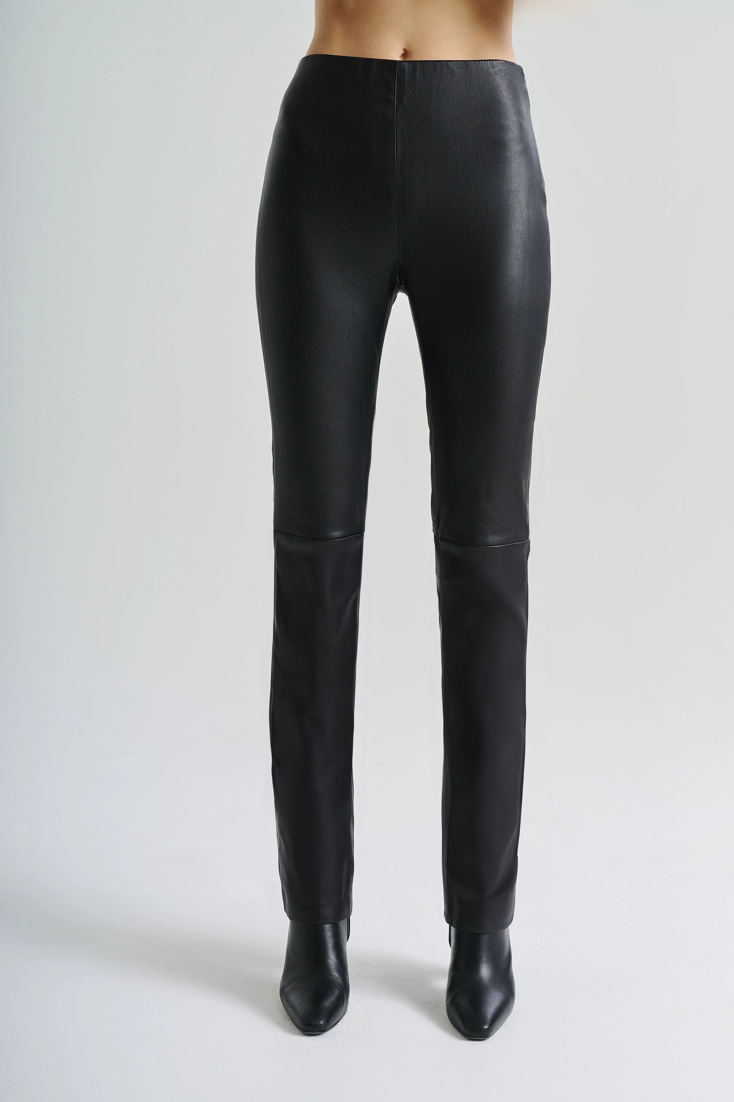 STOVEPIPE LEATHER PANT