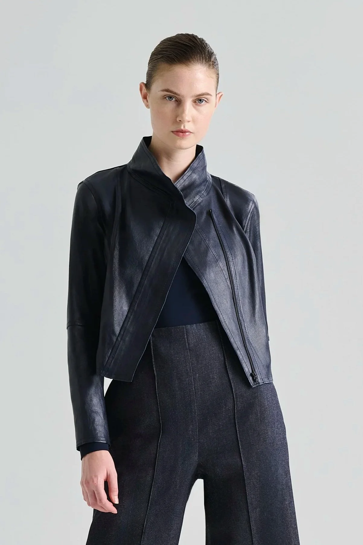 MOTO DRAPE JACKET