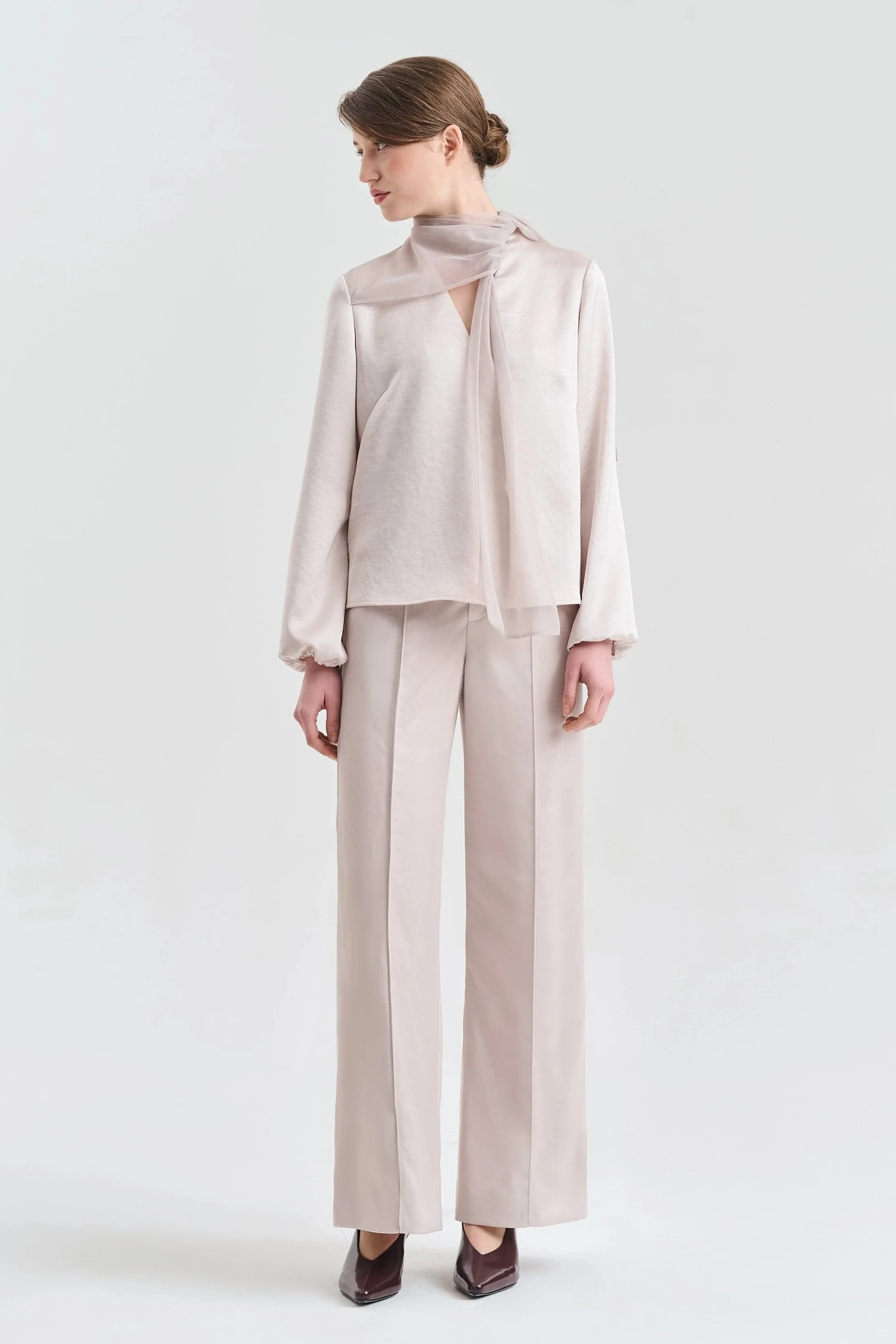 LEBLON SCARF BLOUSE