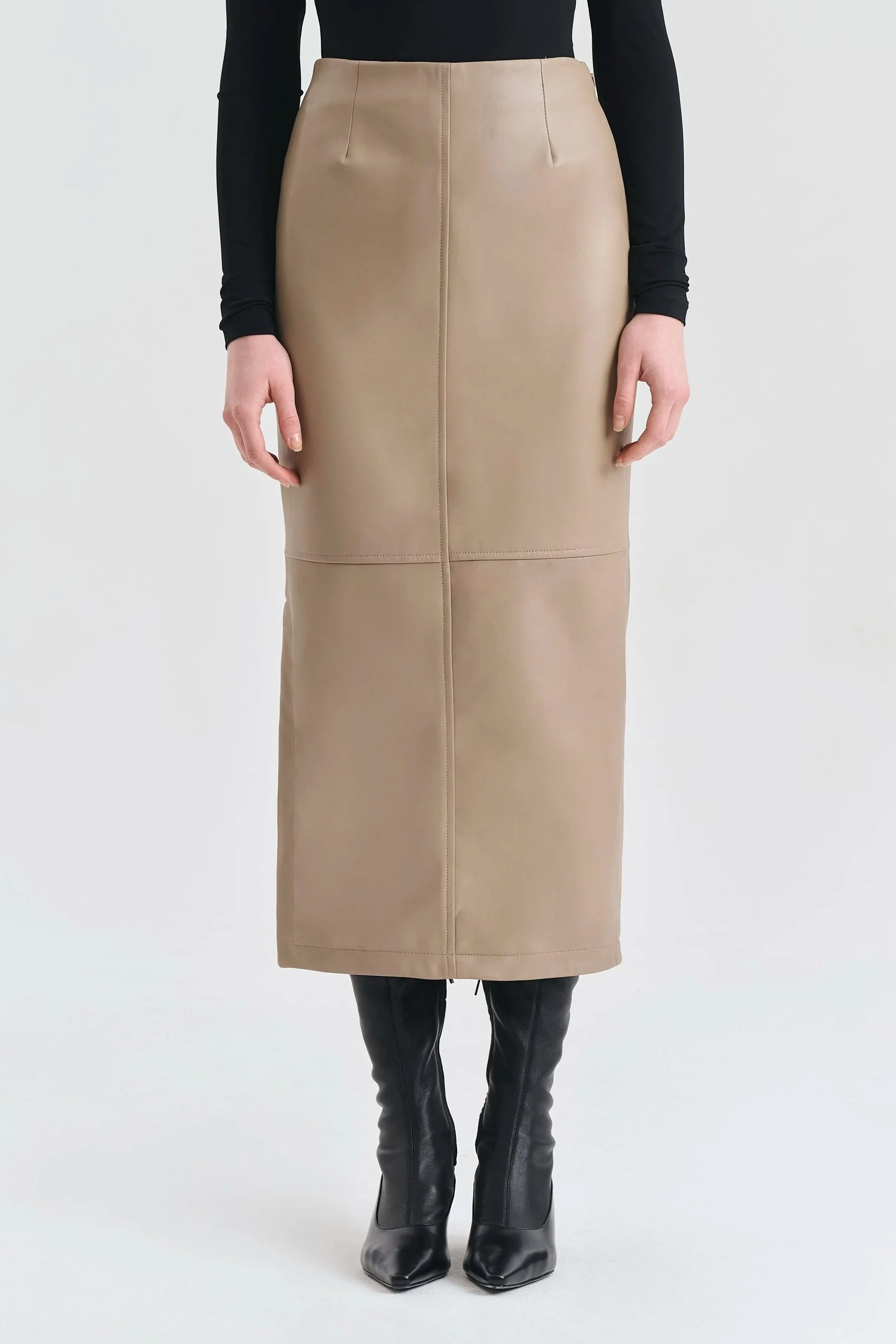 ALVORADO LEATHER SKIRT