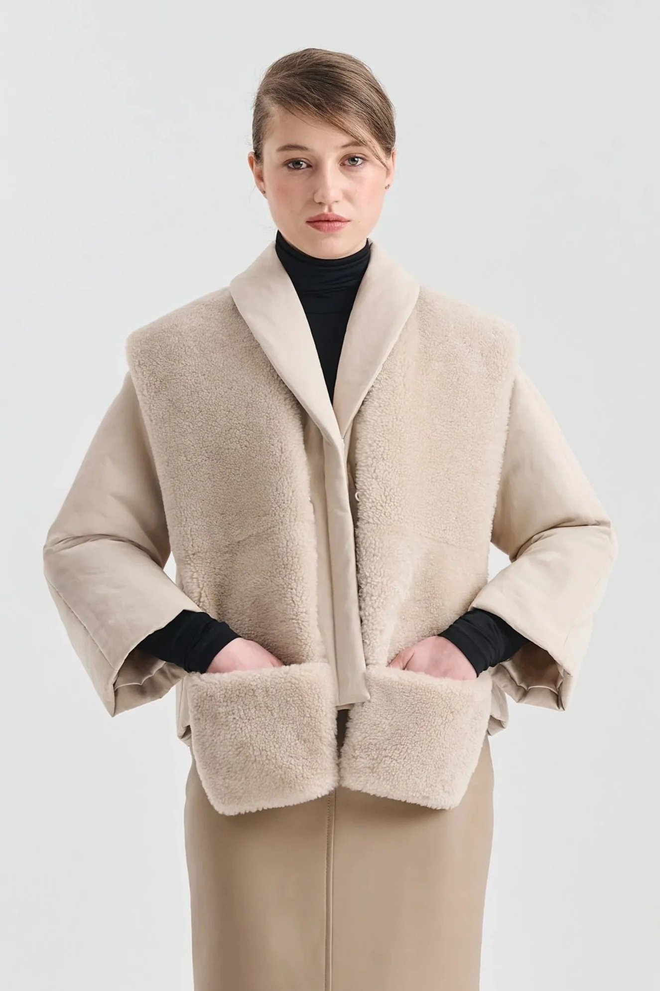 PODERES SHEARLING SCARF