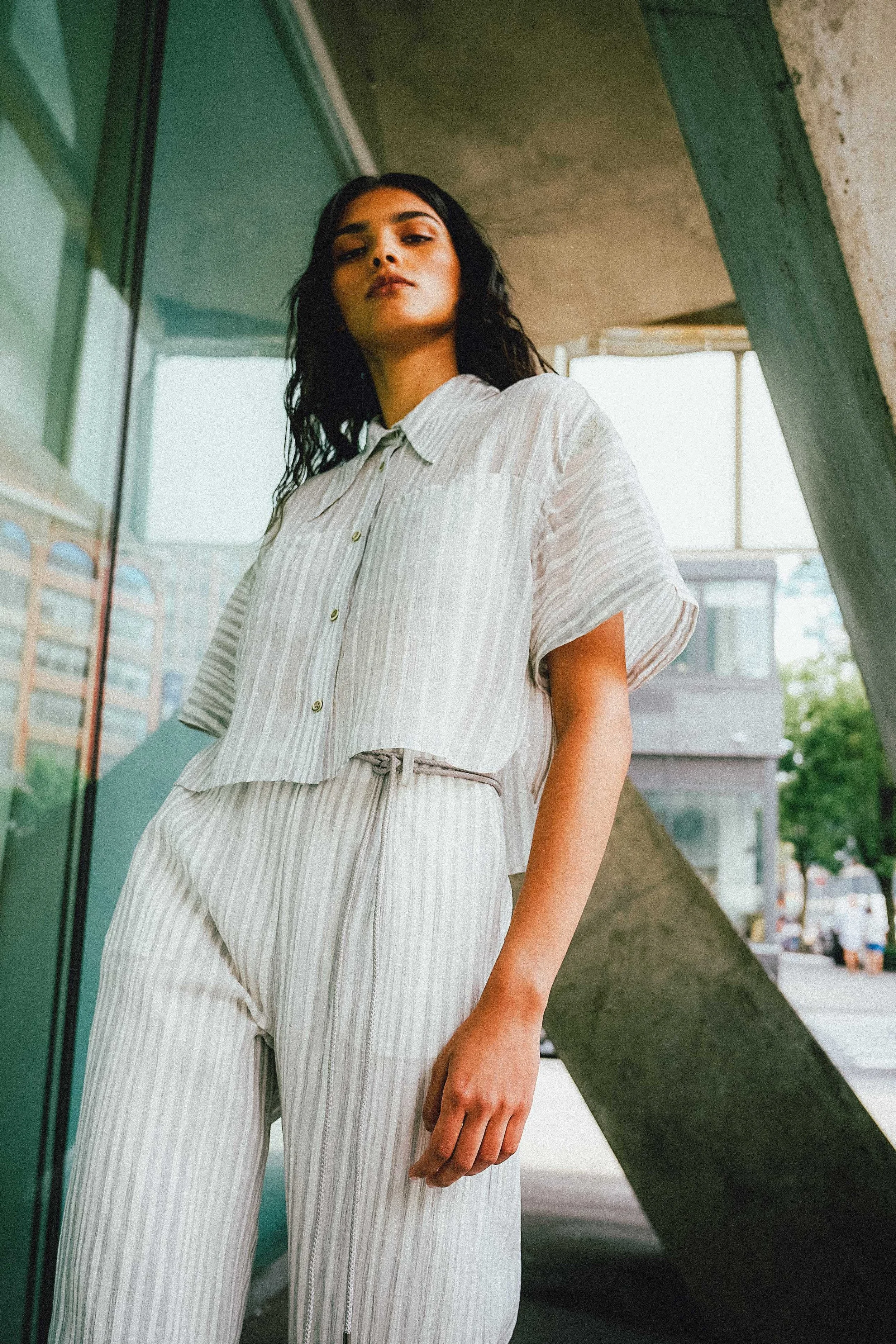 ARCADE CROPPED SHIRT