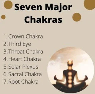 The Seven Chakras⁠
⁠
*There are 7 main chakras in the body. ⁠
⁠
*They run up along the spine⁠
⁠
*Located in specific areas of the body⁠
⁠
*Govern specific organs, emotions, and aspects of our lives⁠
⁠
*They work with each other and when balanced ener