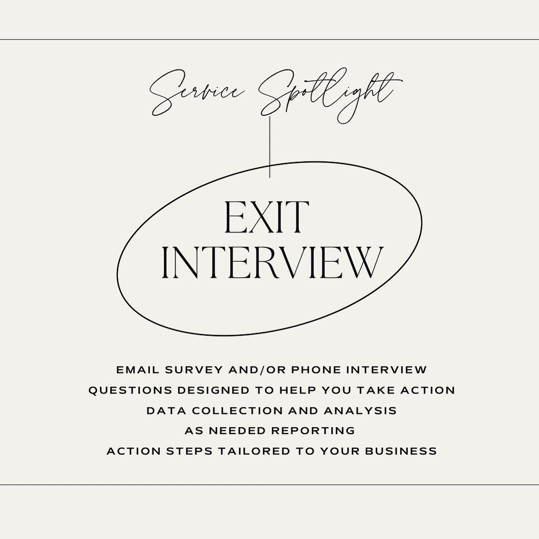 Wanna know why you keep losing good people? Wanna get useful feedback from exiting employees? Wanna make data driven decisions to improve your employee recruitment and retention efforts? 
-
There are SO many reasons to do an exit interview.  It&rsquo